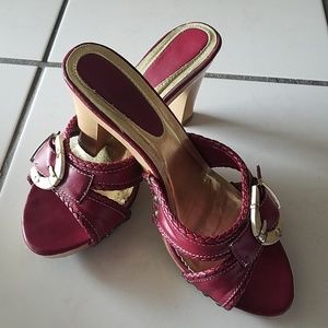 Ladies Size 7 Red Heels